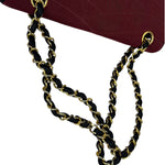 Chanel Vintage Burgundy Cotton Pairs-Seoul Pagoda Flap Bag