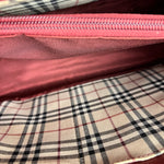 Burberry Vintage Leather Burgundy Handbag
