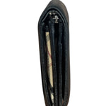 Burberry Black Leather Pebbled Folding Coin/Card Holder