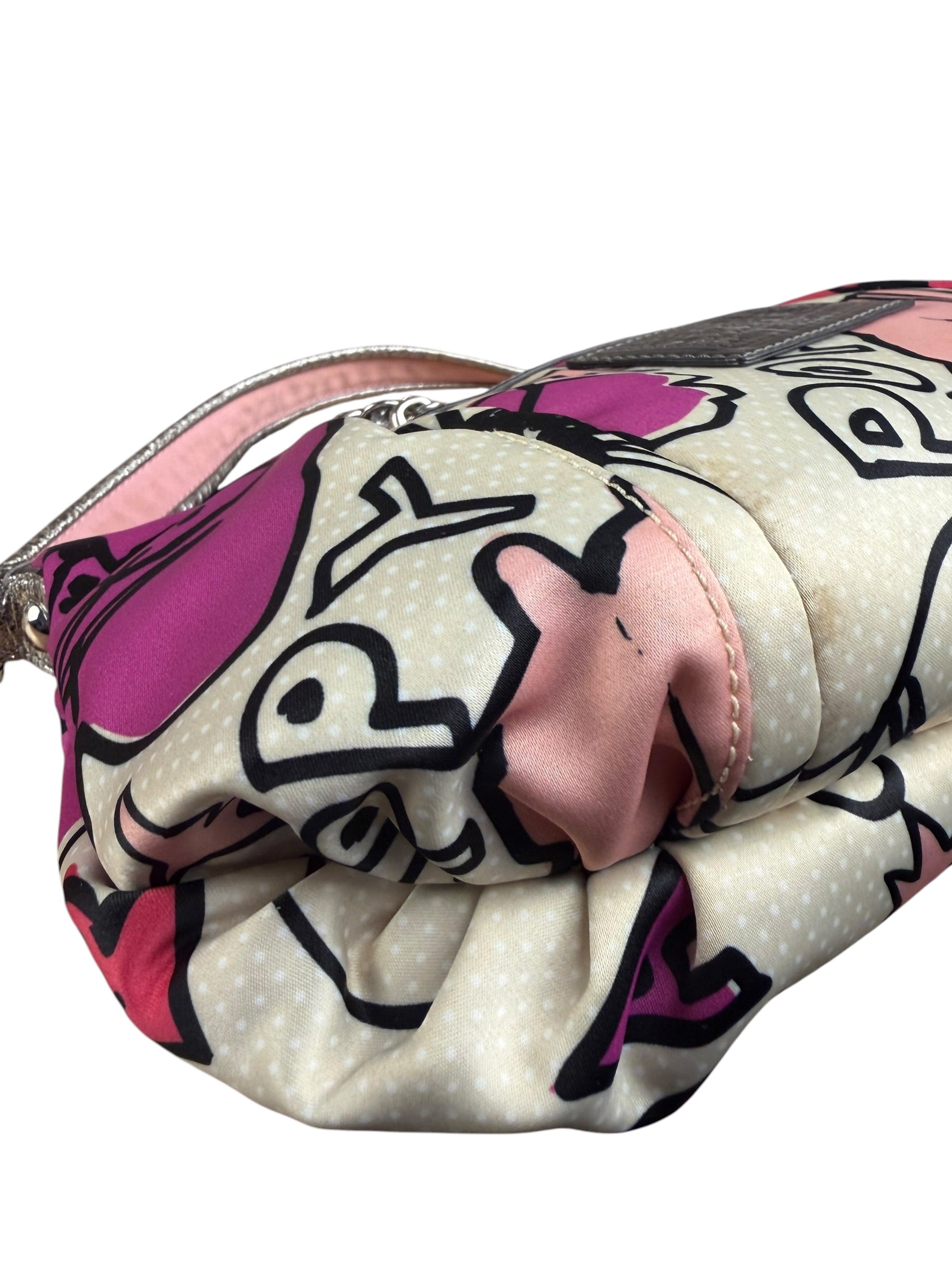 Coach Poppy Multicolor Petal Print RockerTwo-Way Bag