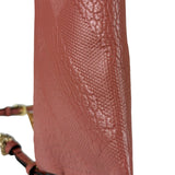 Burberry Pale Orchid Pink Leather Check-Embossed Peyton Crossbody