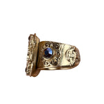 Chanel Gold-Plated Flower-Motif Cocktail Ring