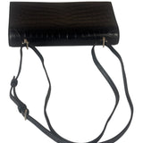 Saint Laurent Black Embossed Babylon Cross Body
