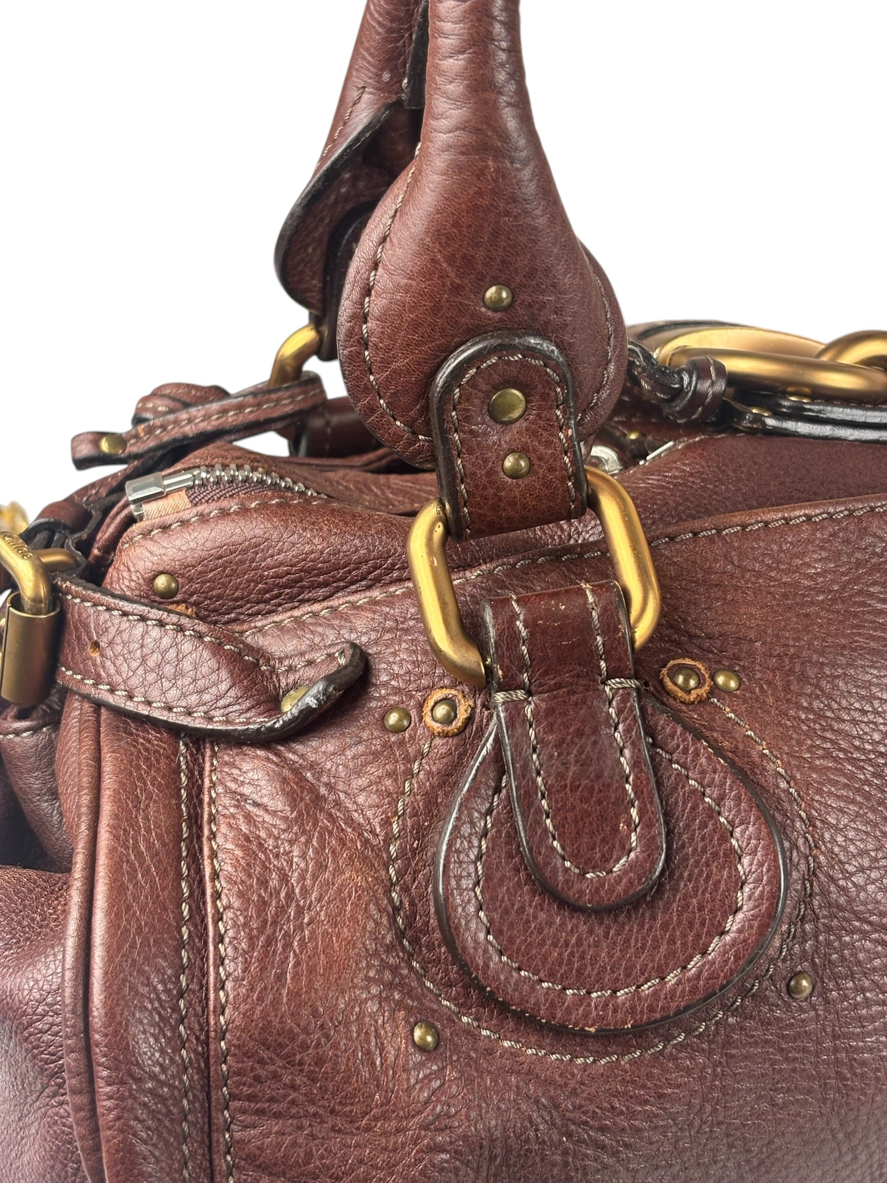 Chloe Paddington Brown Leather Handbag
