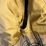 Burberry Vintage Grey Check Lined Coat