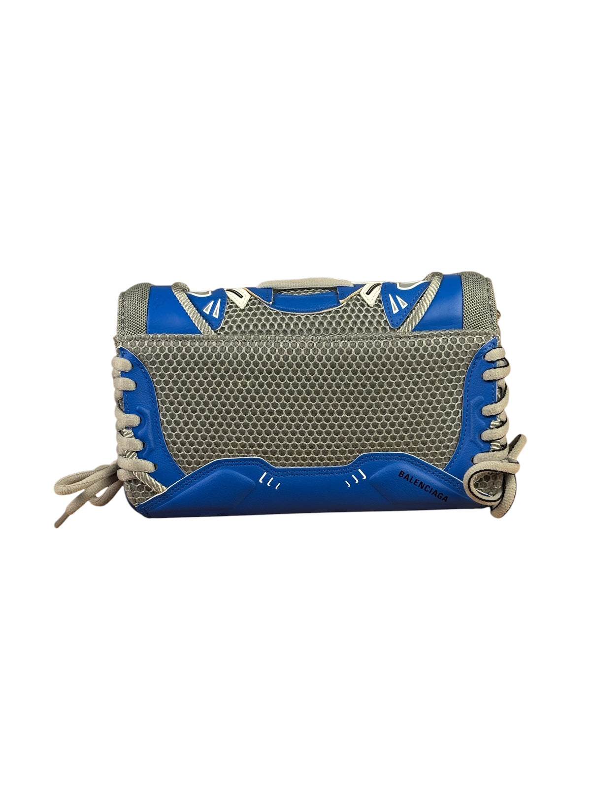 Balenciaga Blue/Grey Leather Trim Sneakerhead Phone Holder