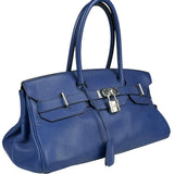 Hermes Blue Clemence Leather JPG Birkin 42 Palladium 2006