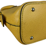 Celine Yellow Leather Dome 2Way Handbag