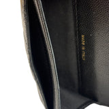 Chanel Black Calfskin Quilted Flap Coin/Card Holder