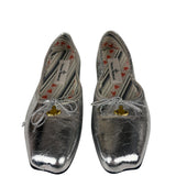 Vivienne Westwood Silver Bow Ballet Flats