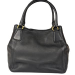 Prada Black Leather Vitello Daino 2Way Handbag