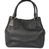 Prada Black Leather Vitello Daino 2Way Handbag
