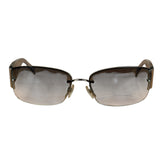 Chanel Vintage Rimless Shield Sunglasses 4117-B