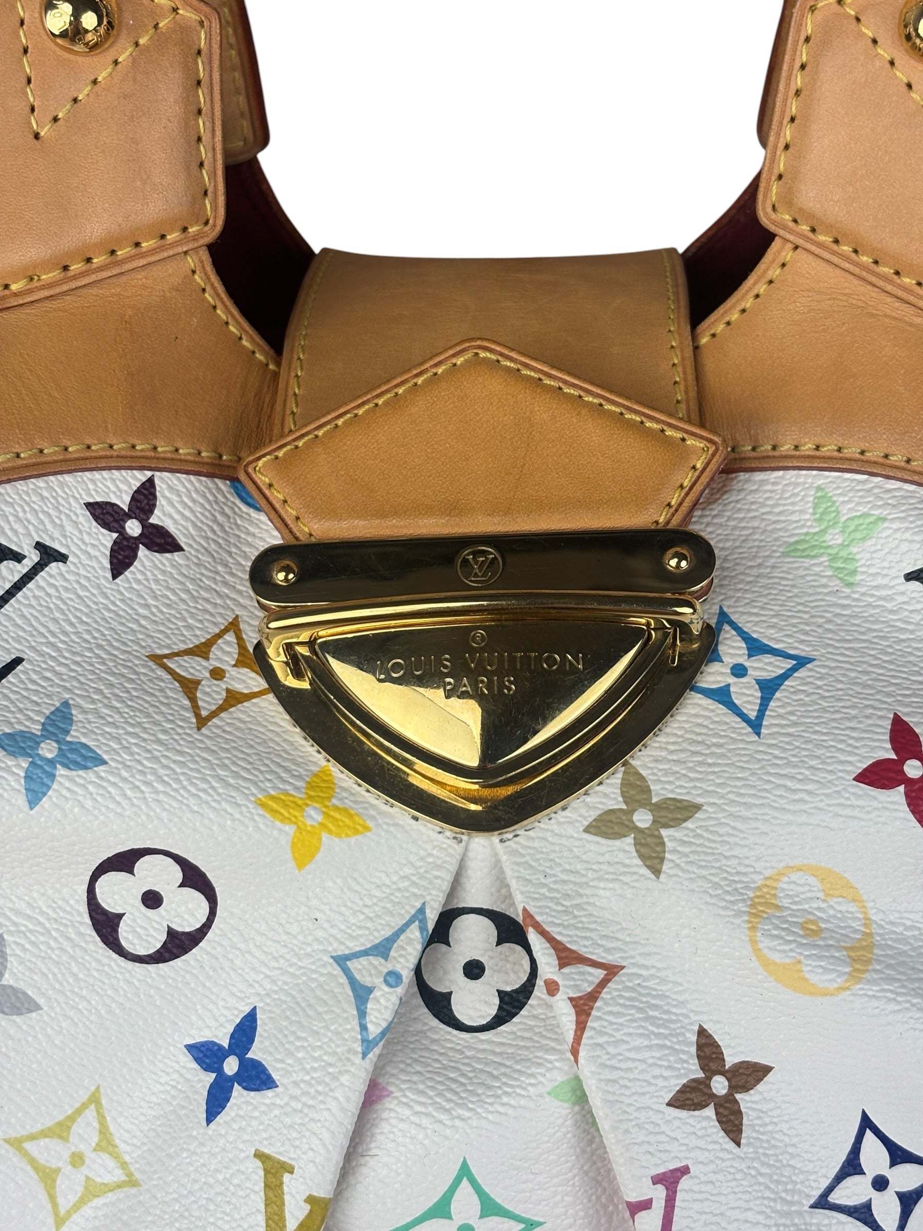 Louis Vuitton White Murakami Ursula Handbag