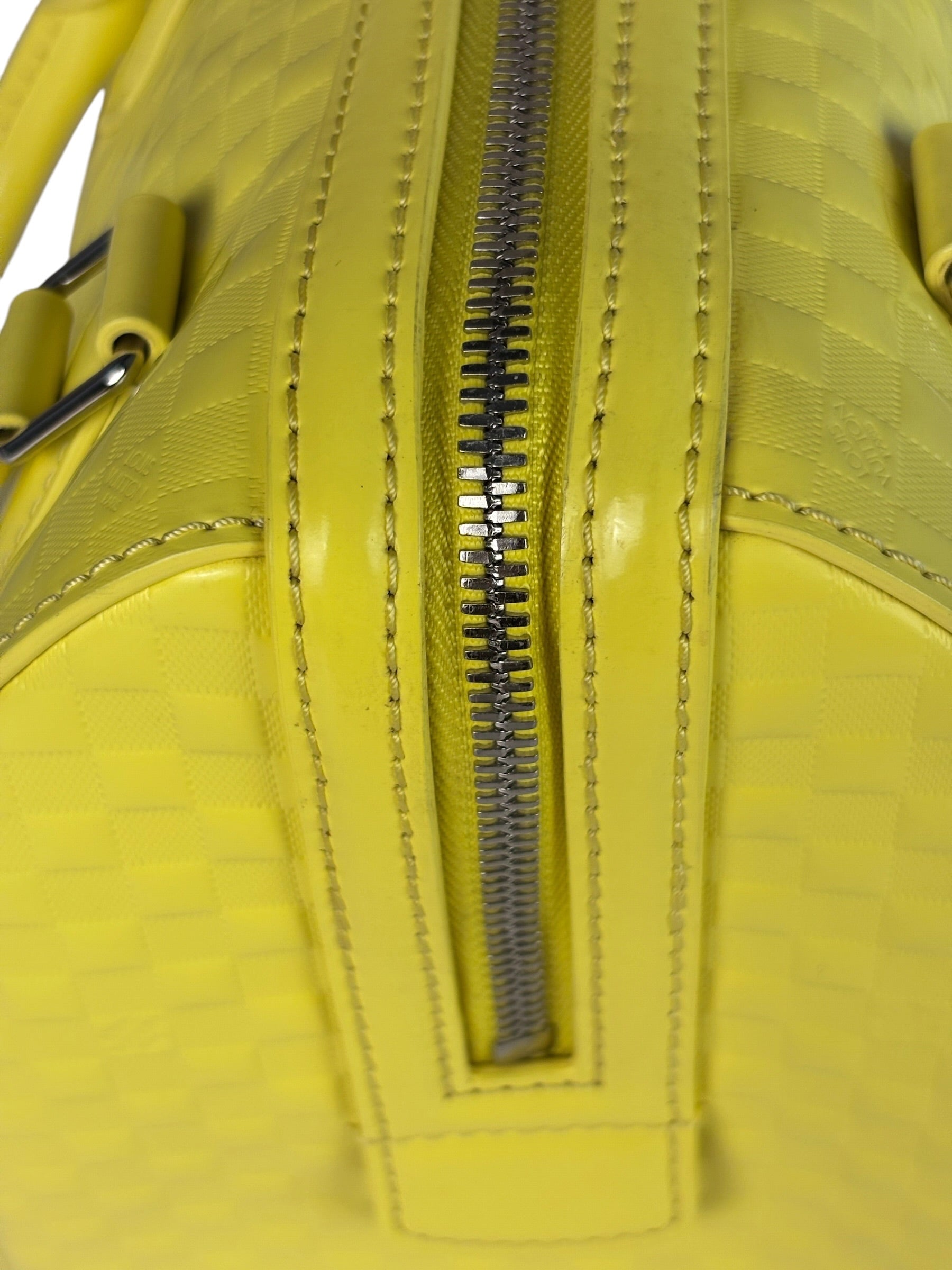 Louis Vuitton Yellow Damier Facette Cube Speedy 20