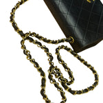 Chanel Black Quilted Leather Mini Flap Bag  2011