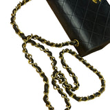 Chanel Black Quilted Leather Mini Flap Bag  2011