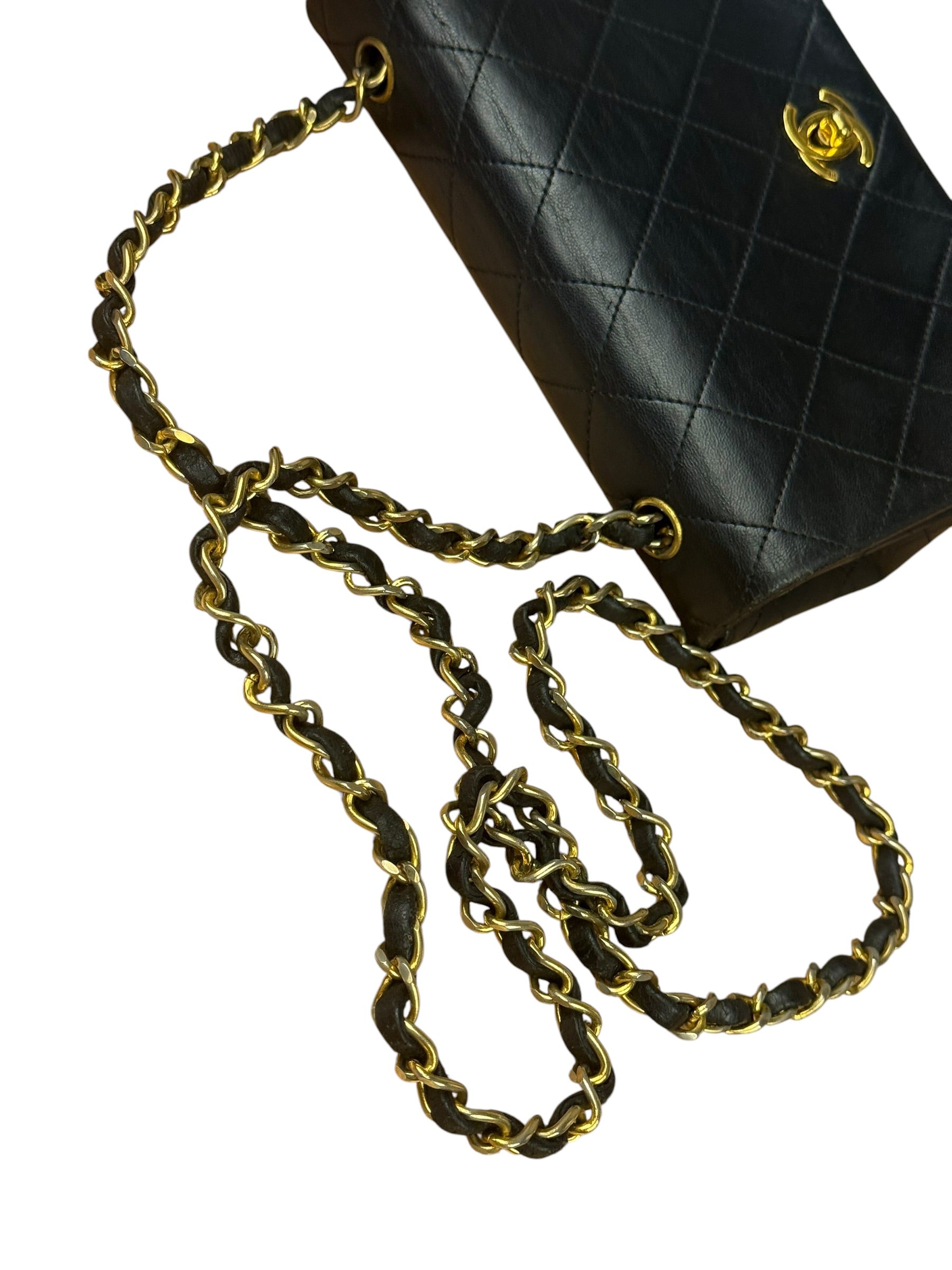 Chanel Black Quilted Leather Mini Flap Bag  2011