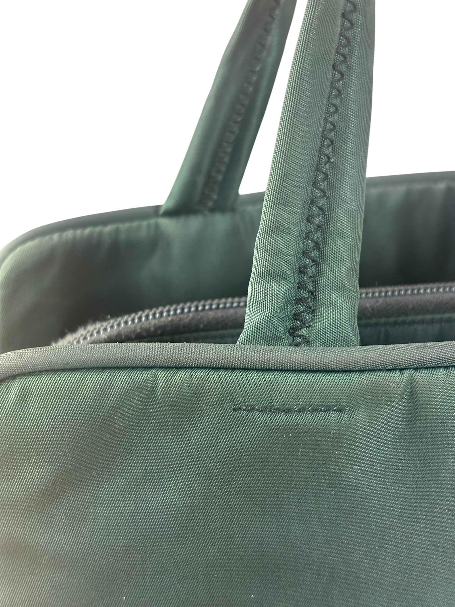 Prada Green Tessuto Cloth Hand Bag
