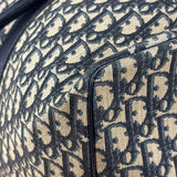 Christian Dior Vintage Navy Blue Trotter Boston Handbag