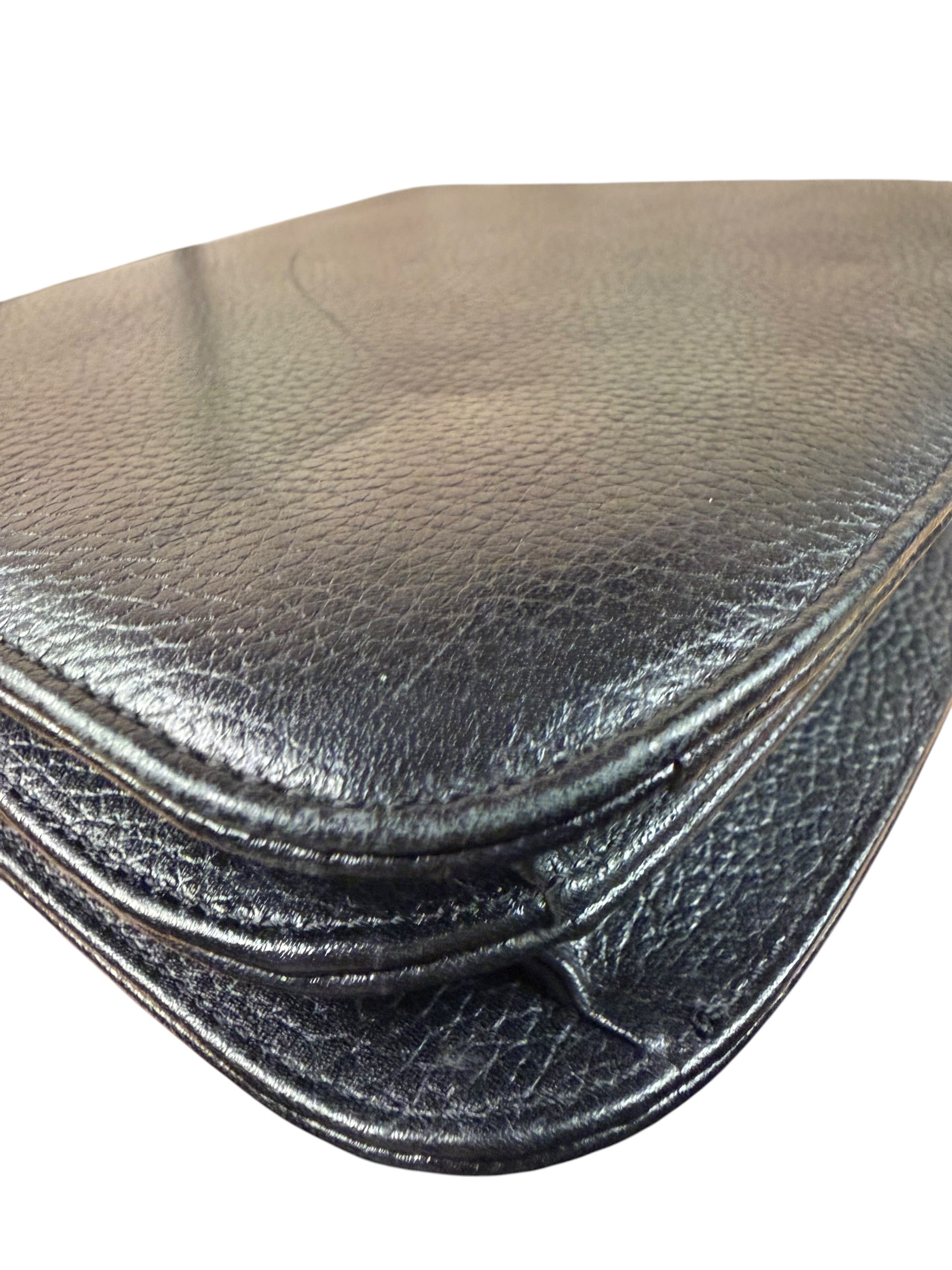 MCM Vintage Black Leather Crossbody Bag
