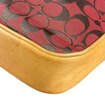 Coach Multicolor Leather Trim Signature Canvas Shoulder Bag