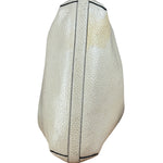 Brunello Cucinelli Ivory Grained Leather Tote Bag