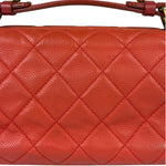 Chanel Red Quilted Caviar Leather Timeless Shoulder Bag 2012