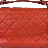 Chanel Red Quilted Caviar Leather Timeless Shoulder Bag 2012