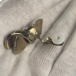 Chanel Gold Bow Clip-On Earrings
