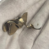 Chanel Gold Bow Clip-On Earrings
