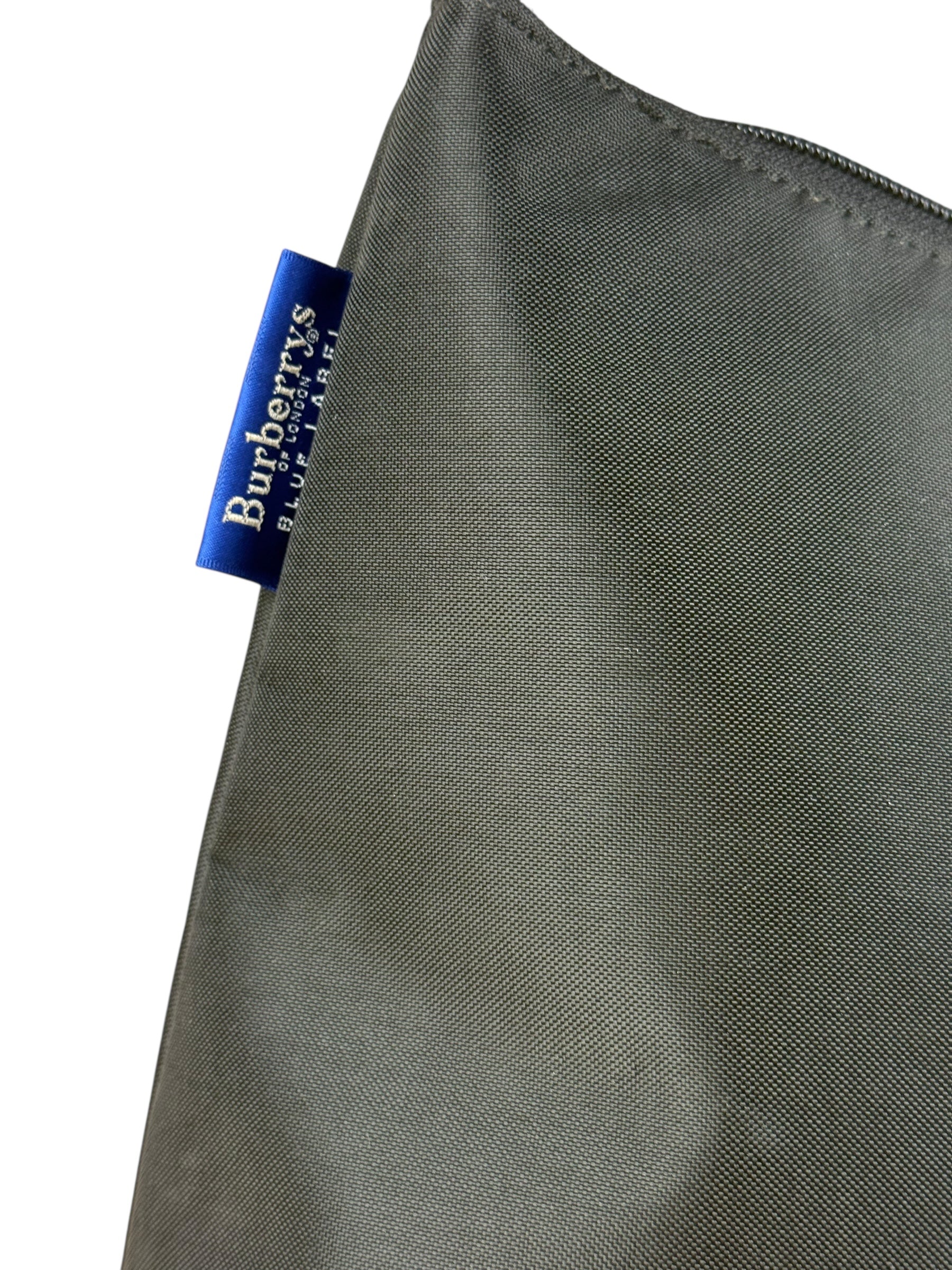 Burberry Nylon Check-Trimmed Shoulder Bag