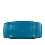 Gucci Diamante Bright Blue Leather Top Handle Bag
