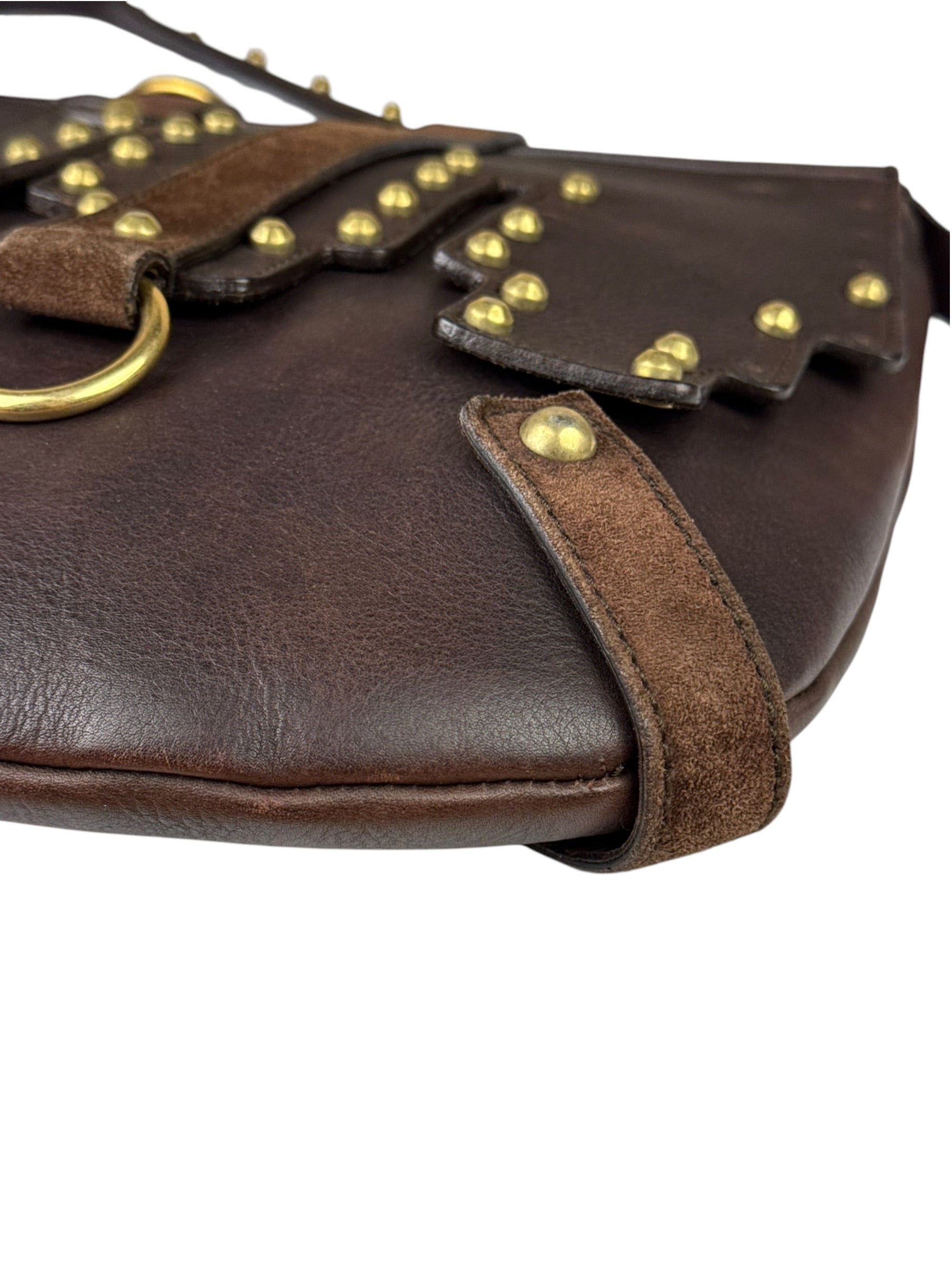 Yves Saint Laurent Tan Brown Messenger Bag