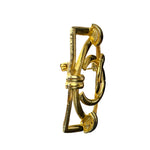 Chanel Vintage Gold-Plated Square CC Logo Brooch