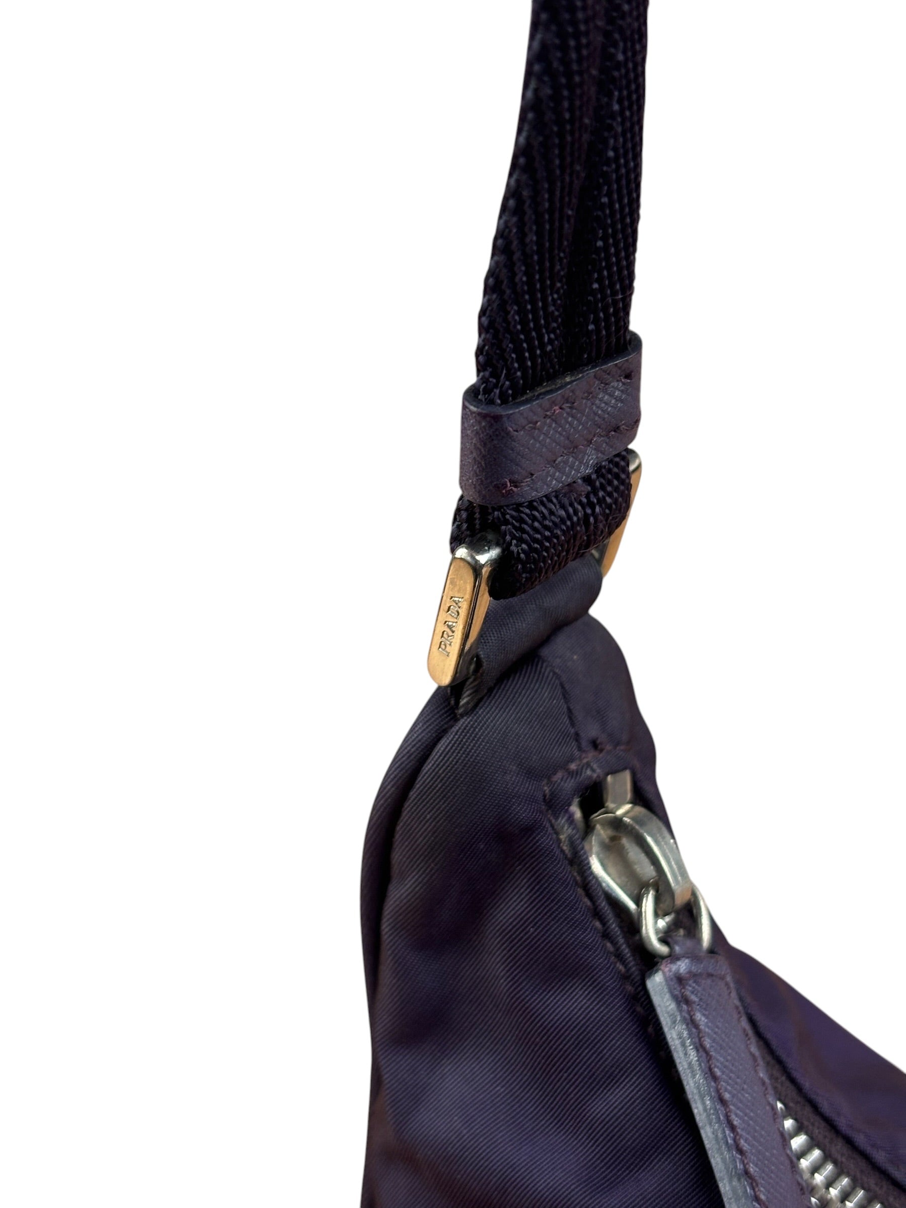 Prada Purple Tessuto Nylon Pochette