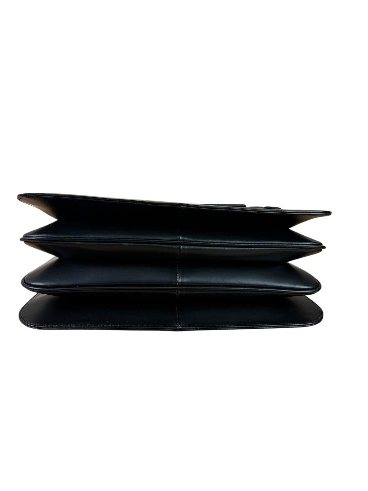 Burberry Black Leather Shadow Horse Nova Check Handbag