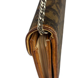 Christian Dior Brown Trotter Romantique Heart Long Wallet On Chain