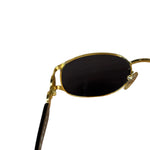 Fendi Gold/Blue Oval Metal Framed Sunglasses