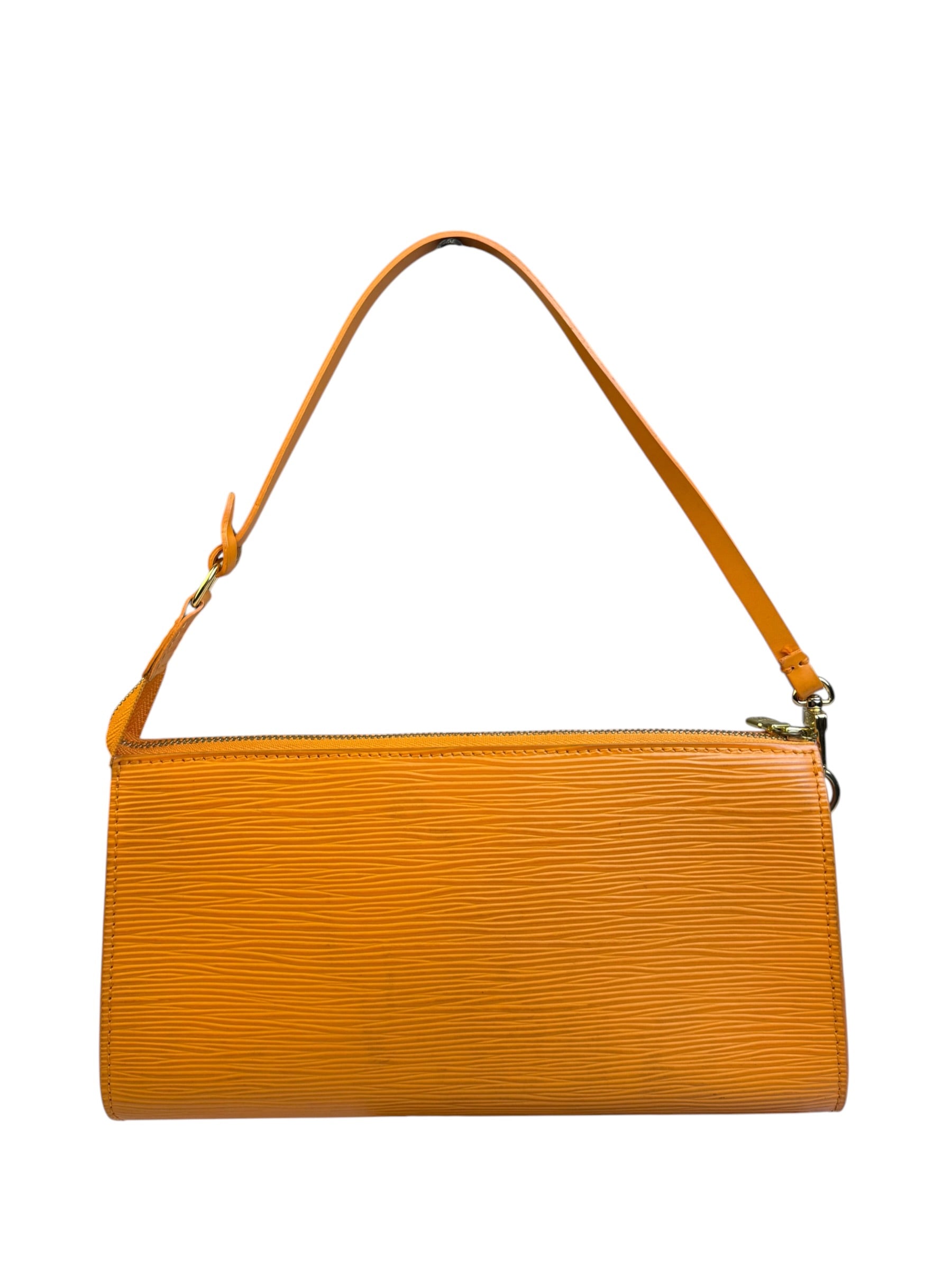 Louis Vuitton Orange Epi Leather Pochette