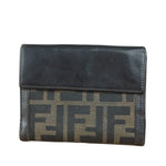 Fendi Vintage Zucca Canvas Compact Wallet