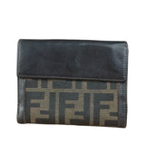 Fendi Vintage Zucca Canvas Compact Wallet
