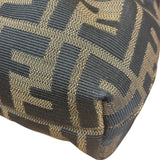 Fendi Zucca Brown Monogram Canvas FF Chef Shoulder Bag