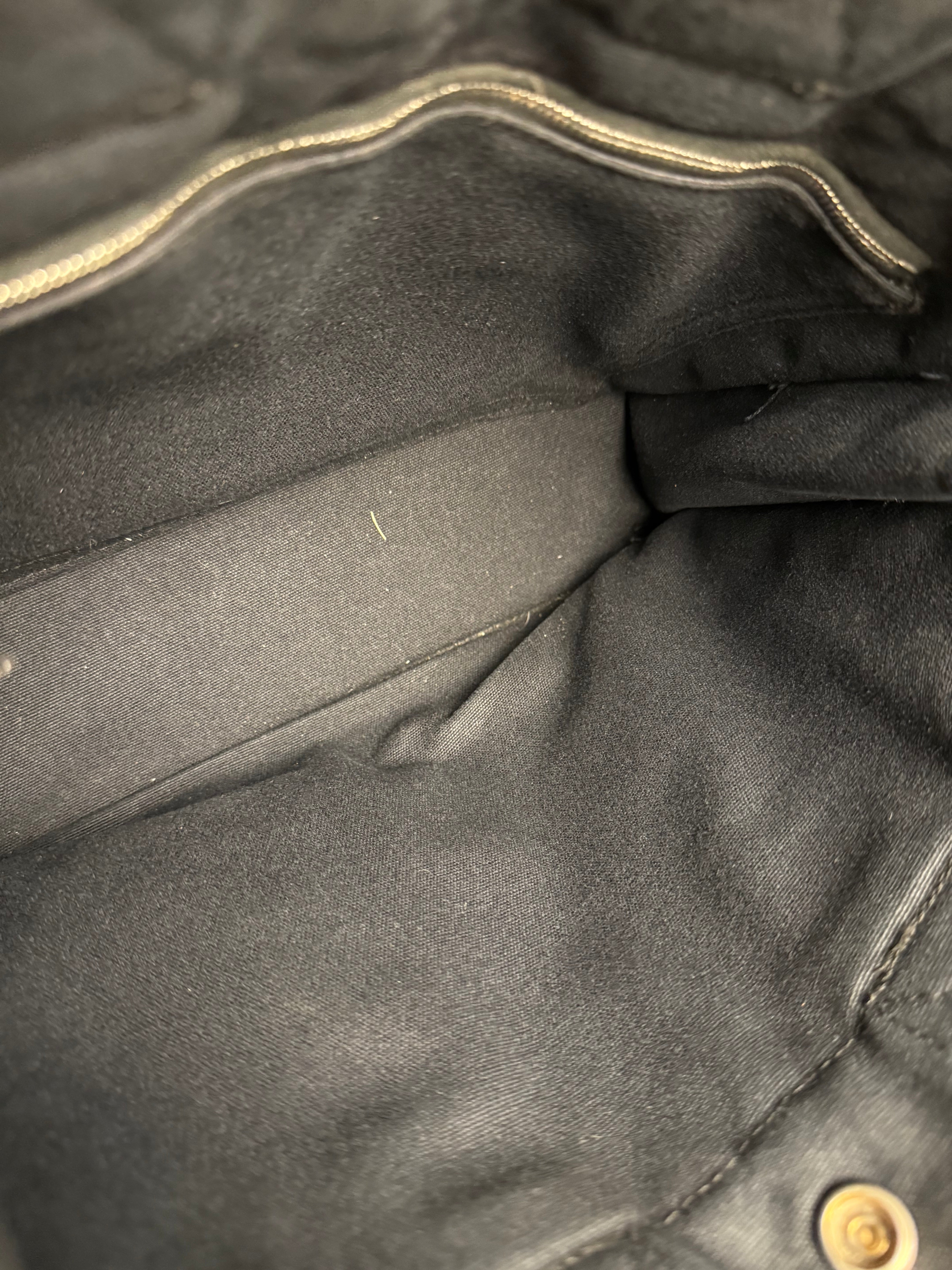 Hermes Black Fourre Tout Canvas Tote