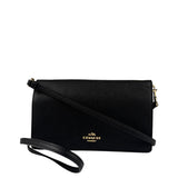 Coach Black Leather Wallet Crossbody Bag