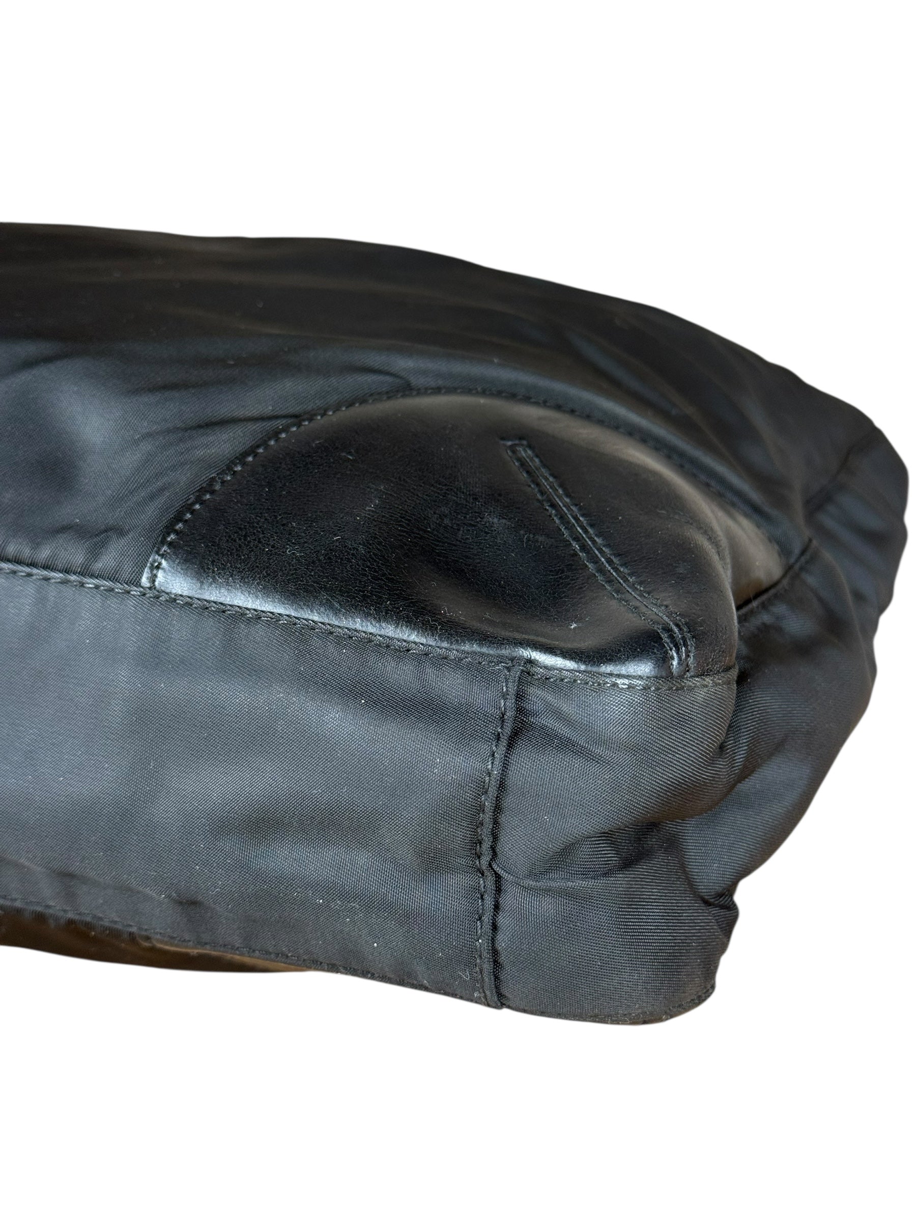 Prada Nylon & Leather Zip Tote