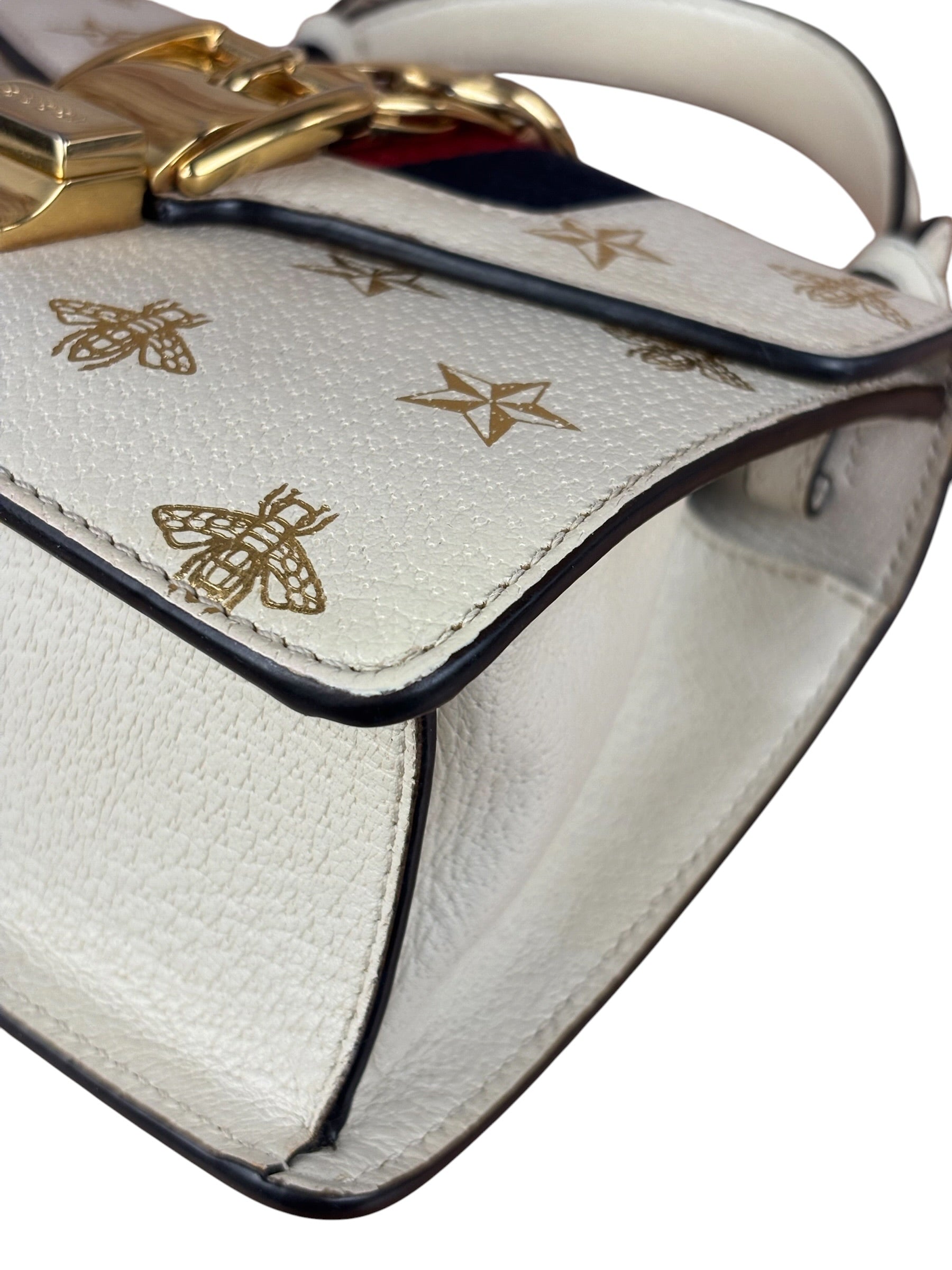 Gucci Sylvie Bee Star Mini Top Hand/Shoulder Bag