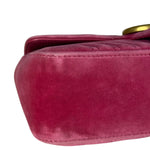 Gucci GG Marmont Pink Velour Chain Bag