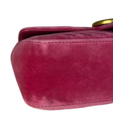 Gucci GG Marmont Pink Velour Chain Bag