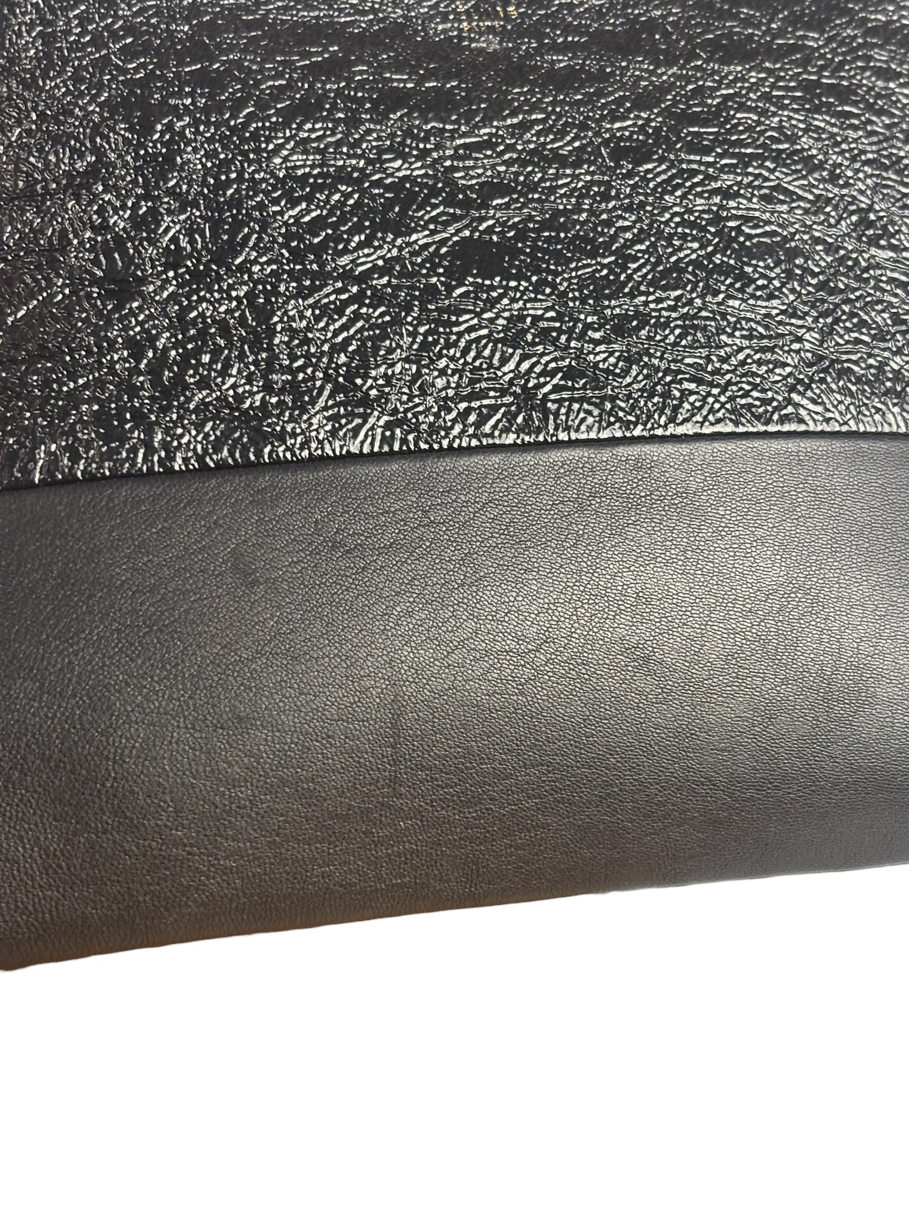 Celine Black Leather Solo Zipper Clutch